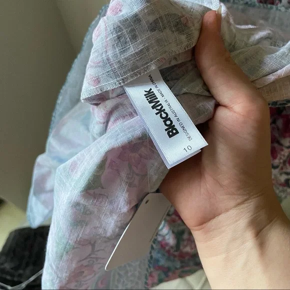 BlackMilk Kingfisher Garden Sweet Tie Dress - Picture 7 of 7